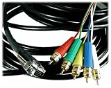 BetterCables 15M (49.20 ft)  Silver Serpent VGA/XVGA Breakout Cable - HD15 Male/5 RCAs