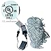 Ucharge Safe String Light 30V String Fairy Lights 200led 69ft 8 Modes White Light Led String Light for Home, Garden, Indoor, Outdoor, Holiday, Christmas, Party Decorations