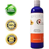 Apricot Kernel Seed Oil for Skin, Hair Growth, & Face - Cold Pressed Carrier Oil for Massages & Aromatherapy - Natural Moisturizer with Anti Aging Properties - 4 Oz - USA Made By Maple Holistics