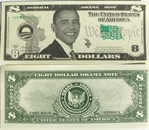 Barack Obama Eight Dollar Bill