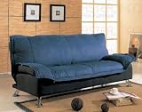 Blue & Black Futon Sofa Bed