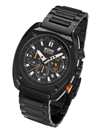 2 Can Professional Timepieces Nighthawk XL SM1552 BC Chronograph for Him Solid Case 2 Can Professional Timepieces Nighthawk XL SM1552 BC Chronograph for Him Solid Case
