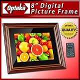 Opteka Illusions ILW8 Mirror 8-Inch Wood Digital Picture Frame with 1GB Built-In Memory