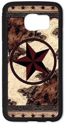 Custom General phone case, Special Design Cute Western Texas Star picture black plastic and TPU case For SamSung Galaxy S6 edge