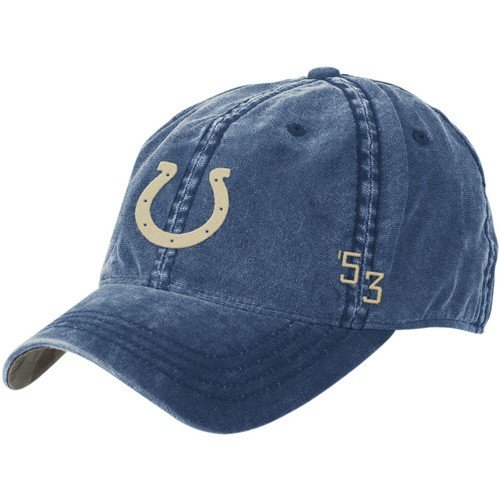 Reebok Indianapolis Colts Royal Blue Overdye Flex Slouch Hat