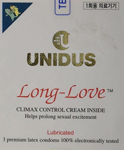 Long Love Condoms (Plain) by UNIDUS - 3 Condoms