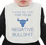 I have not time for your bullshit ネクタイを有する有機ビブ Medium