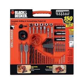 Black and Decker Project Kit 71-938 150 Piece Drilling and Driving Set by Black & Decker