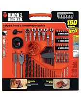 Black & Decker Project Kit 71-938 150-Piece Drilling and Driving Set