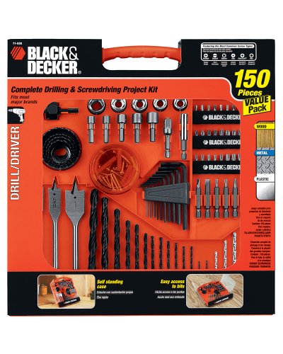Black and Decker Project Kit 71-938 150 Piece Drilling and Driving Set