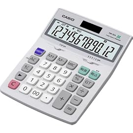 CASIO デスクタイプ電卓 12桁 DW-20A-N (エコ仕様 特大表示時間計算)