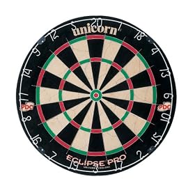 Unicorn Dartboard Eclipse Pro Bristle - Black/White/Red/Green