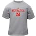 adidas Nebraska Cornhuskers Ash Toddler Logo T-shirt