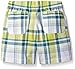 Crazy 8 Boys' Baby Green Plaid Pull-On Short