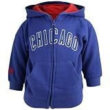 Chicago Cubs Royal Blue INFANT / TODDLER Full Zip Hoody Sweatshirt by Majestic Athletic