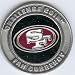 NFL San Francisco 49ers Poker Guard with black velvet pouch