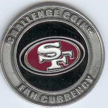 NFL San Francisco 49ers Poker Guard with black velvet pouch