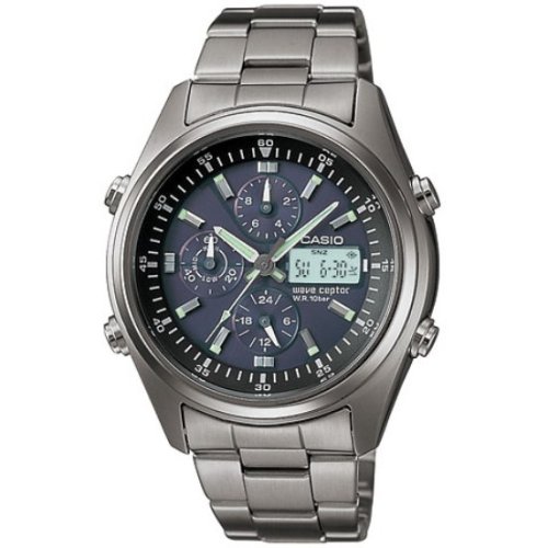 CASIO WAVE CEPTOR タフソーラー電波時計 WVQ-500TDJ-1AJF チタン・クロノグラフモデル