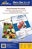 Royal Sovereign Menu-Size Heat-Sealed Pouches - Pack of 100
