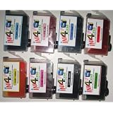 8pk Canon CLI 8 B,y,c,m,pc,pm,r,g Compatible Ink Cartridges WITH CHIP! For Pixma PIXMA Pro9000
