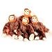 BFFs 4EVR Officially Licensed Helmeted Super Fly Monkey 4-Pack - Orange