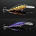 Easy Catch 10pcs/lot 10.2g 3D Fishing Eyes Hard Minnow Baits Life-like Swimbait Bass Crankbait Tackle with 2 Extra Strong Treble Hooks for Pikes/Bass/Trout /Walleye/Redfish