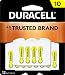 Duracell - Hearing Aid Batteries Size 10 (Yellow) - long lasting battery with EasyTab for ease of installation - 12 count