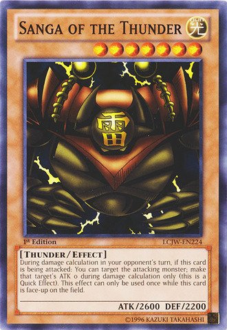 Yu-Gi-Oh! - Sanga of the Thunder (LCJW-EN224) - Legendary Collection 4: Joey's World - 1st Edition - Common