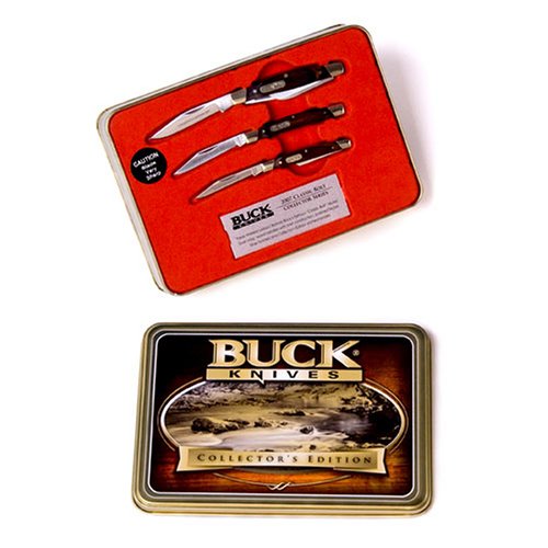 Buck Knives Classic Bolt 3 Knife Set with Collector's Tin by Buckknive