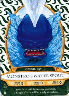 Sorcerers Mask of the Magic Kingdom Game, Walt Disney World - Card #13 - Monstro's Water Spout