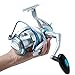 Dr.Fish Spinning Reel Super Battle 8000 Heavy Duty Saltwater Surf Fishing Inshore Offshore Jigging Striper Catfish 9+1 High Power Stainless Ball 4.5:1 Bearings High Braid Capacity