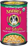 Annie's Homegrown Organic All Stars, 15.0 Ounce Tins (Pack of 12)