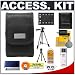 Olympus Soft Leather Case with Li-42B Battery + Card Reader + Tripod + Accessory Kit for Stylus 1040 1050 SW 830 840 850 SW FE-340 FE-350 FE-20 FE-320 FE-360