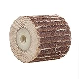 uxcell　フラップホイール　ページ輪　軸付　研磨ホイール　研磨工具　240 グリット　14mmダイヤ　5個