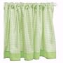 Tadpoles Basics  Gingham Rod Pocket Window Valance, Green