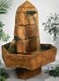 Henri Studios Abstract Obelisk Relic Lava Finish Fountain