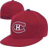 Montreal Canadiens Red M&N Vintage Basic Logo Fitted Hat
