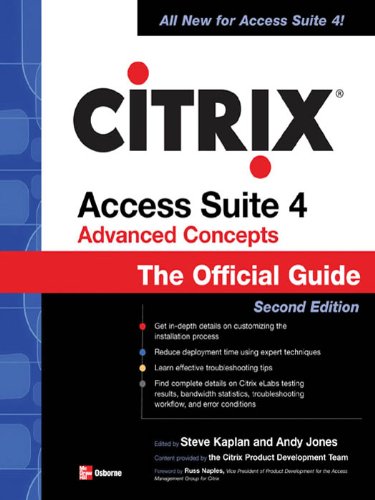 CITRIX ACCESS SUITE 4 ADVANCED CONCEPTS: THE OFFICIAL GUIDE, 2/E: THE OFFICIAL GUIDE, 2/E (Official Guides (Osborne))