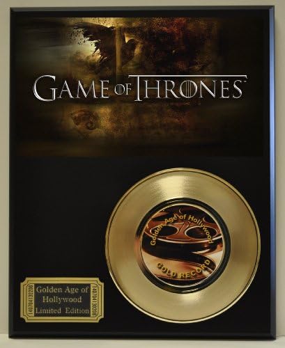 Game of Thrones Limited Edition Gold 45 Record Display. Only 500 made. Limited quanities. FREE US SHIPPING