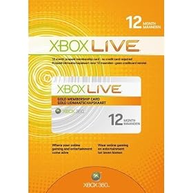 Xbox 360 Live Gold Membership Card (12 Month) (12 Month)