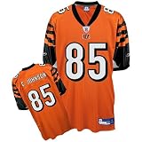 CINCINNATI BENGALS Chad Johnson #85 Reebok NFL Authentic Jersey Orange/Black/White