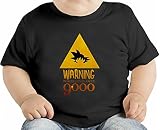 Warning オーガニックベビーTシャツ 12 - 18 Months