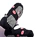 Elesa Miracle Non-skid Baby Girl Toddler Shoe Socks, 6 Pairs, for 12 - 24 Months, Dots