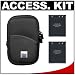 Nikon Coolpix 9411 Neoprene Case + (2) EN-EL10 Batteries Kit for S60, S200, S210, S220, S230, 500, S510, S520, S600 & S700 Digital Cameras
