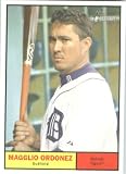 2010 Topps Heritage Baseball Card # 340 Magglio Ordonez - Detroit Tigers - Mint Condition - MLB Trading Card Shipped In Protective ScrewDown Display Case!