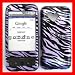 T-MOBILE HTC G1 G-1 GOOGLE PHONE COVER CASE ZEBRA-TPURP