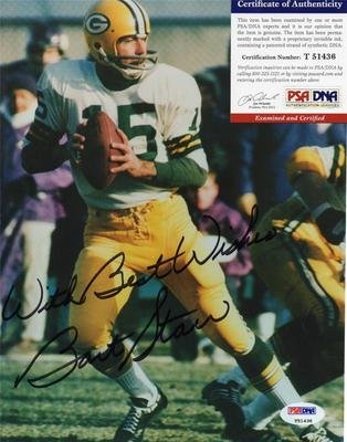 Signed Starr Photograph - 8x10 Psa Authentic T51436 - Autographed NFL PhotosB00COYOT1Q
