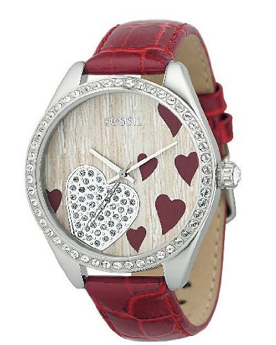 51FN2UFbK5L Fossil Womens Crystal Heart Watch #ES2152
