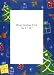 Holiday Photo Greeting Cards - Blue with Christmas Trees and Presents - for 4-in x 6-in Photos - Set of 8