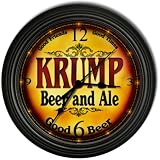 KRUMP 'S Beer and Ale Cascading Pub Wall Clock